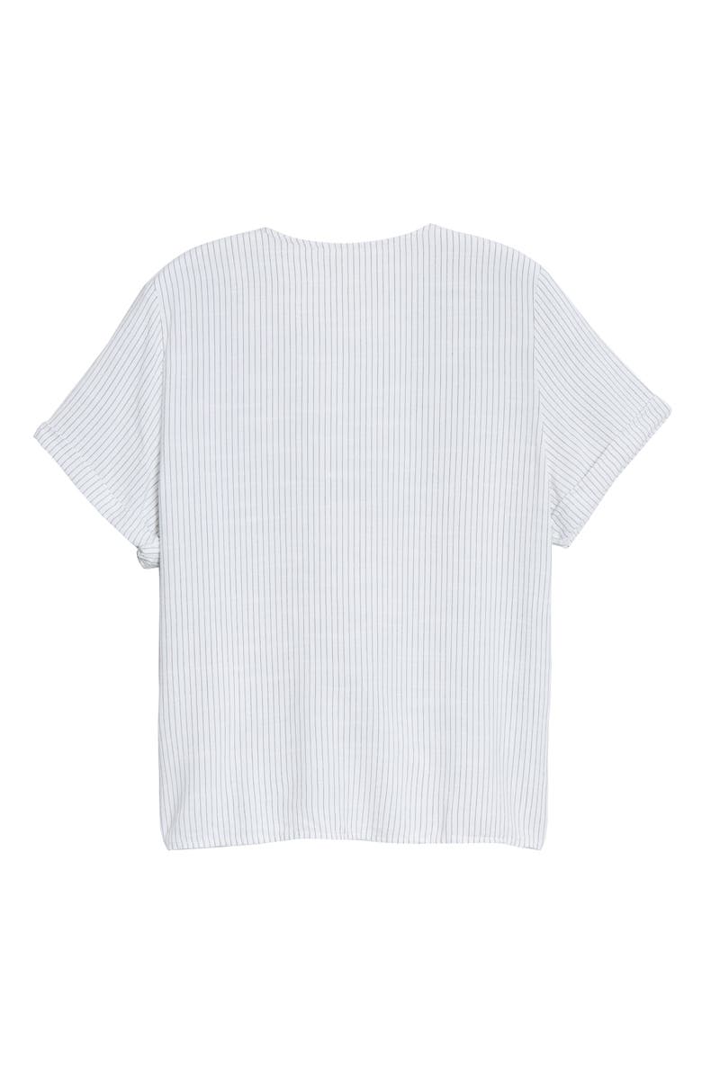 Treasure & Bond Stripe V-Neck Top, Alternate, color,