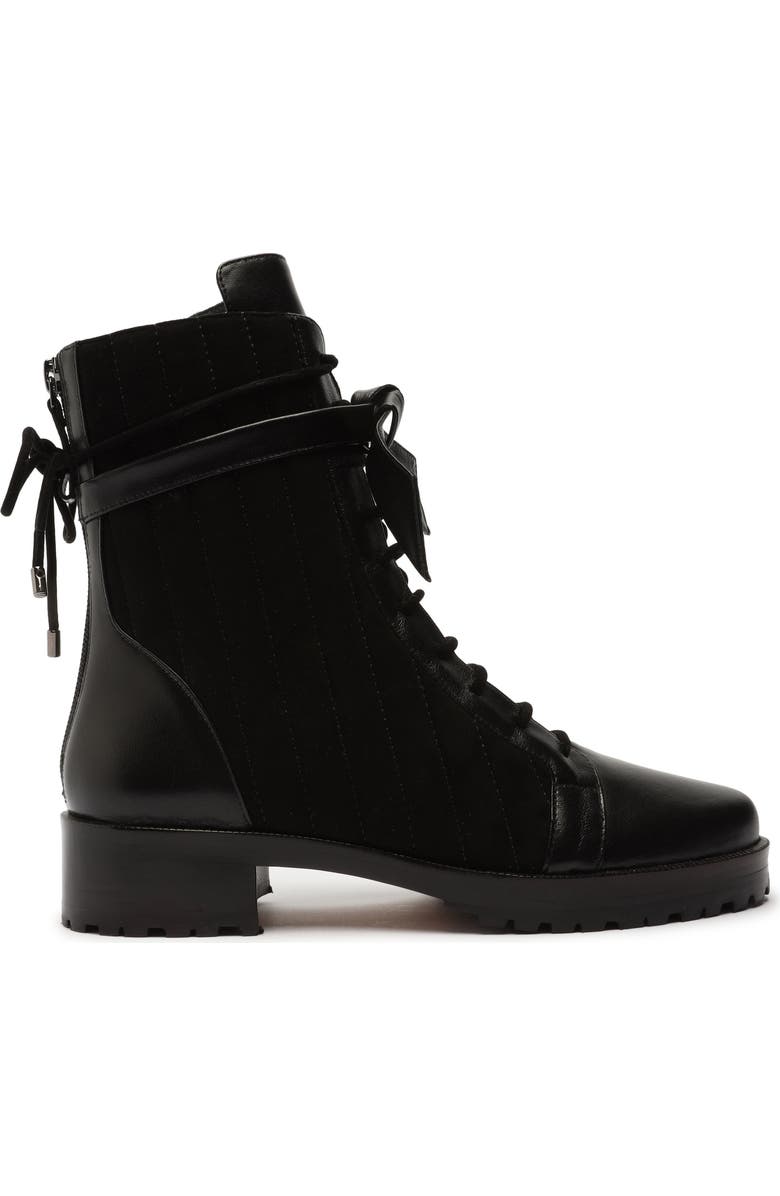 Alexandre Birman Clarita Quilted Combat Boot, Alternate, color,
