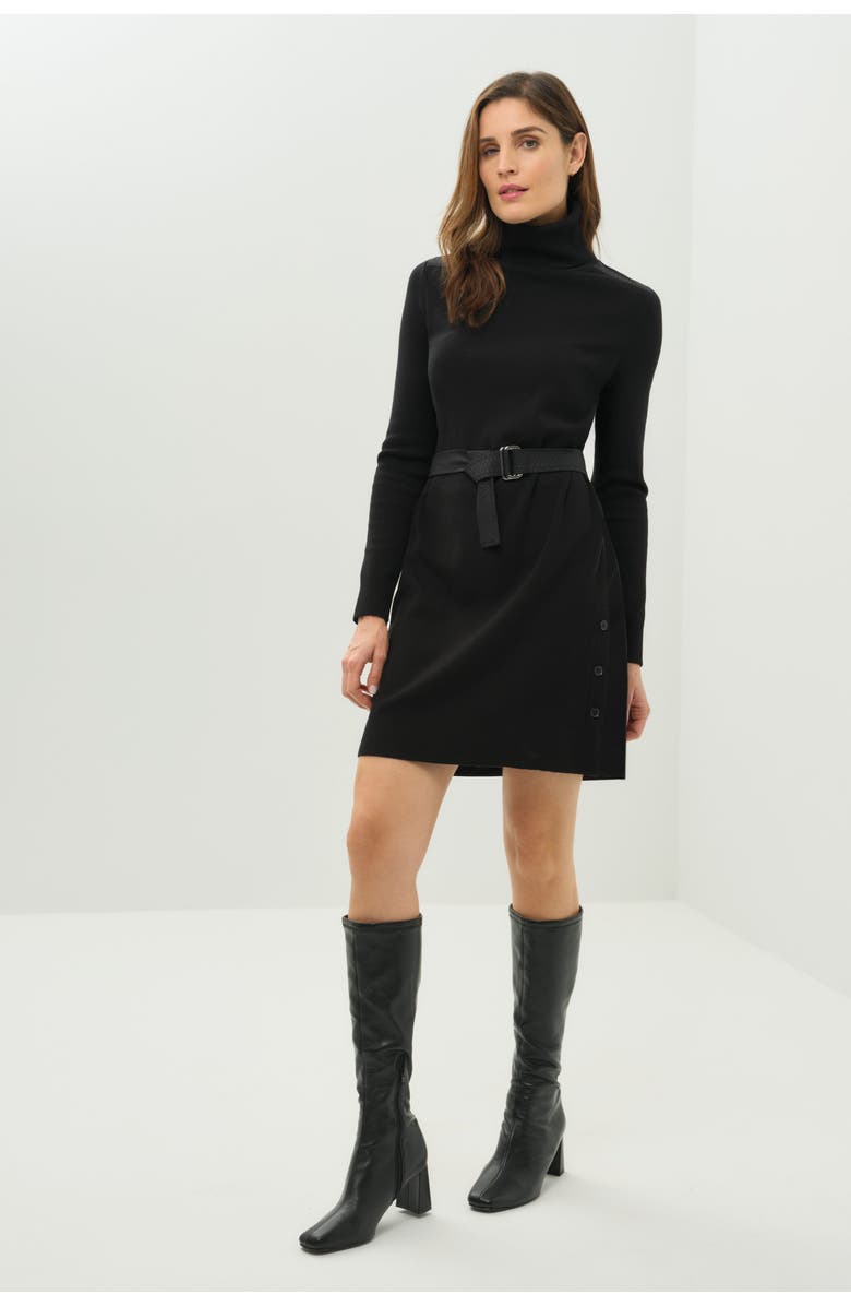 Anatomie Embossed Hartley Belted Sweater Dress, Main, color, Embossed Snake