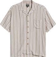 Brixton Bunker Twisted Stripe Camp Shirt