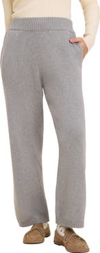 nz BY NIC AND ZOE Billie High Waist Wide Leg Cotton Sweater Pants