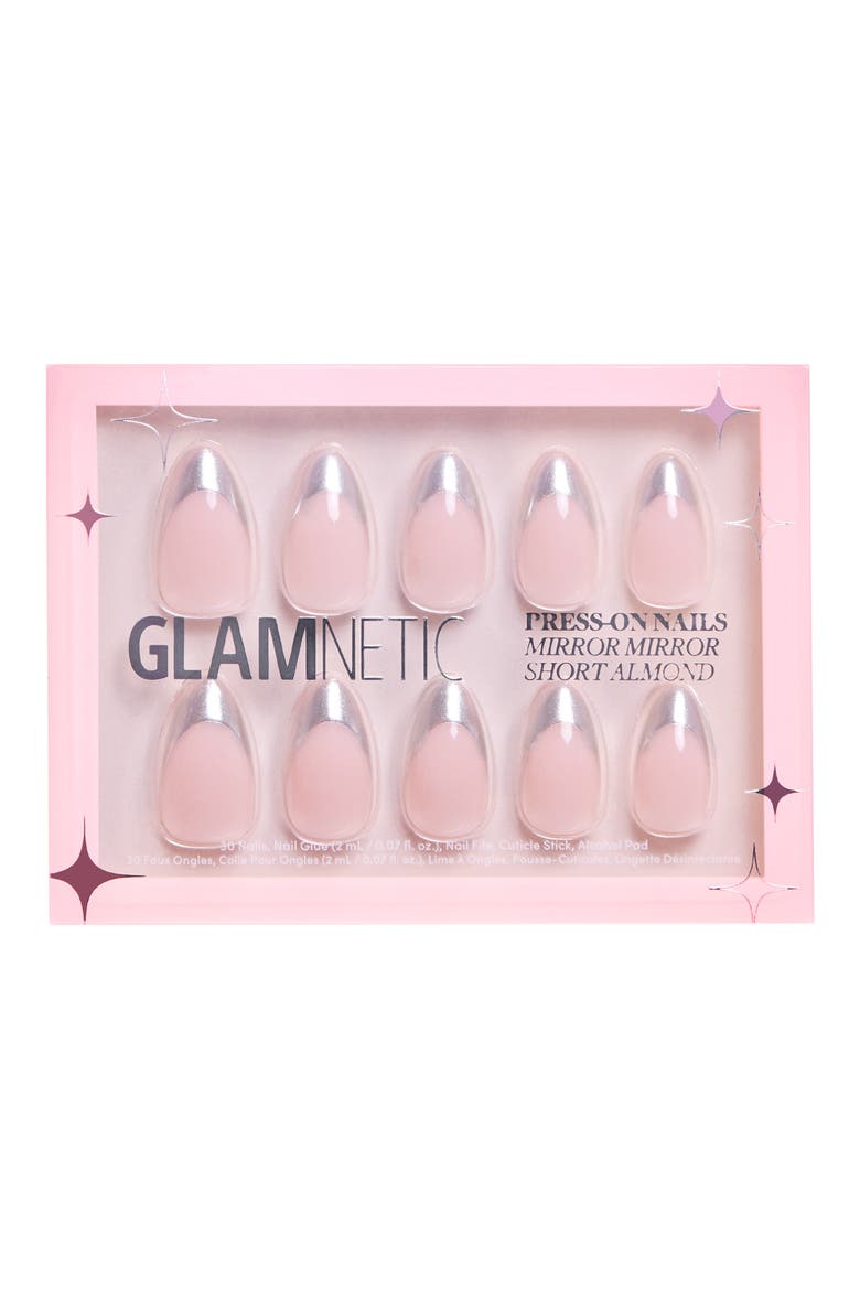 Short Almond Press-On Nails Set, Main, color, MIRROR MIRROR