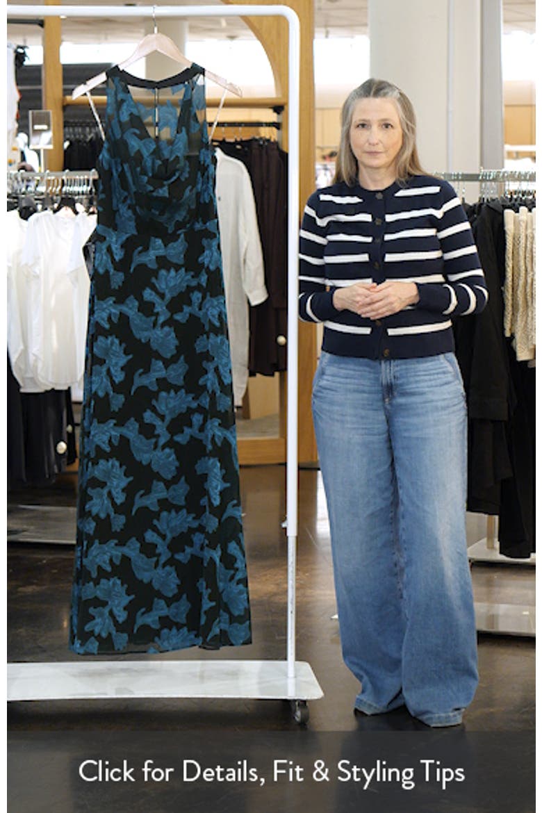 Melba Cowl Neck Chiffon Gown video