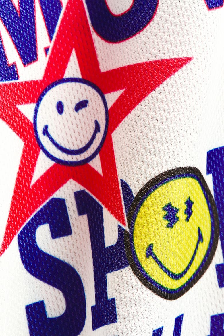 Printed Jersey T-Shirt, Alternate, color, White/SmileyWorld®
