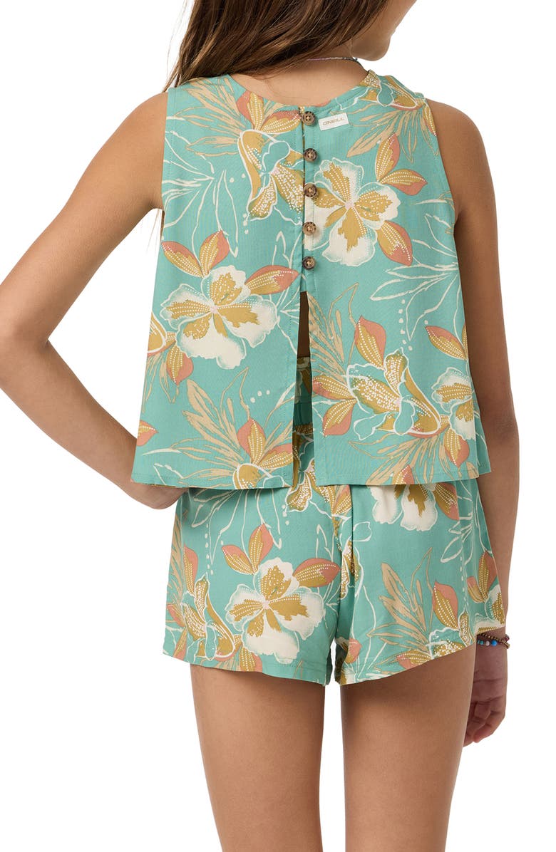 O'Neill Kids' Haisley Floral Tank Top, Alternate, color, Green