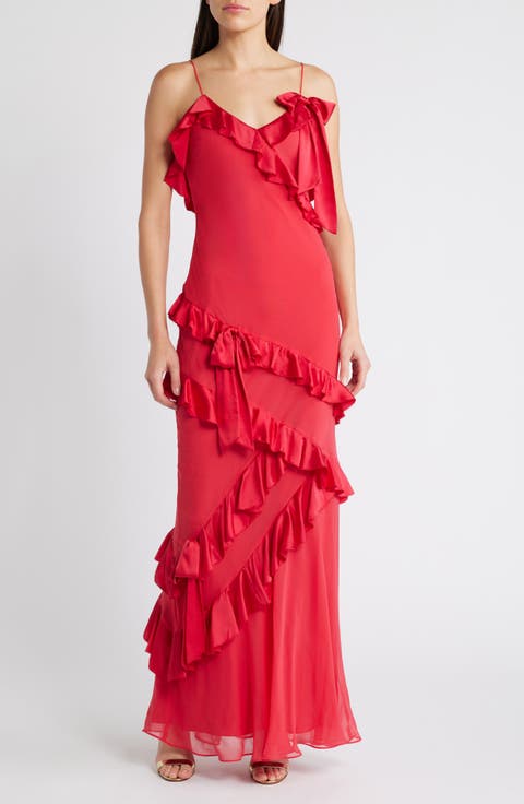 Rialto Ruffle Silk Dress