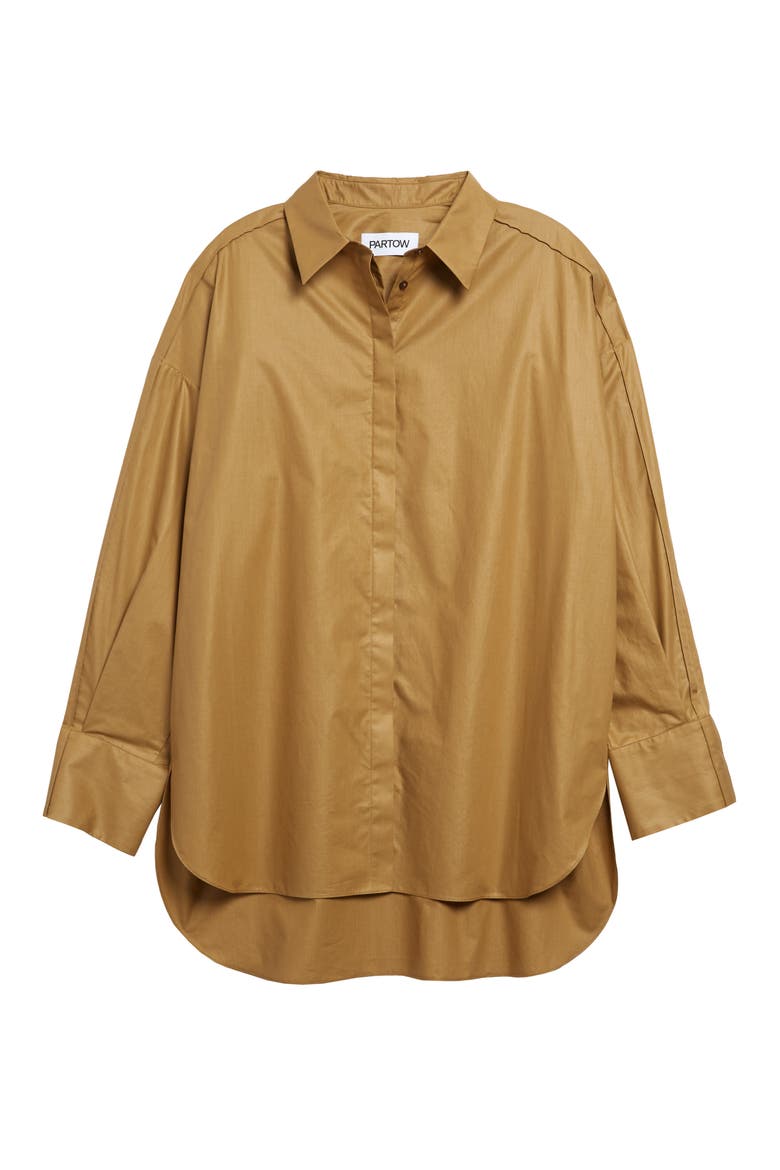Hugo Cotton Poplin Shirt, Main, color, SAND