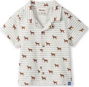 Hatley Kids' Little Pups Knit Cotton Camp Shirt