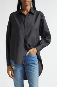 Brandon Maxwell The Keegan Relaxed Boyfriend Button-Up Shirt