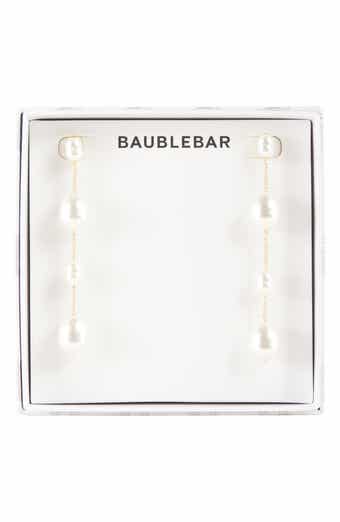 BaubleBar Pearl It Up Linear Drop Earrings