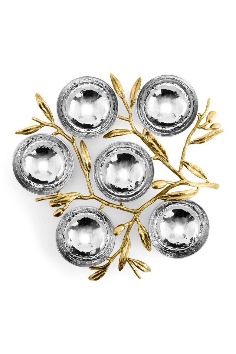 Olive Branch Seder Plate, Alternate, color, SILVER MULTI