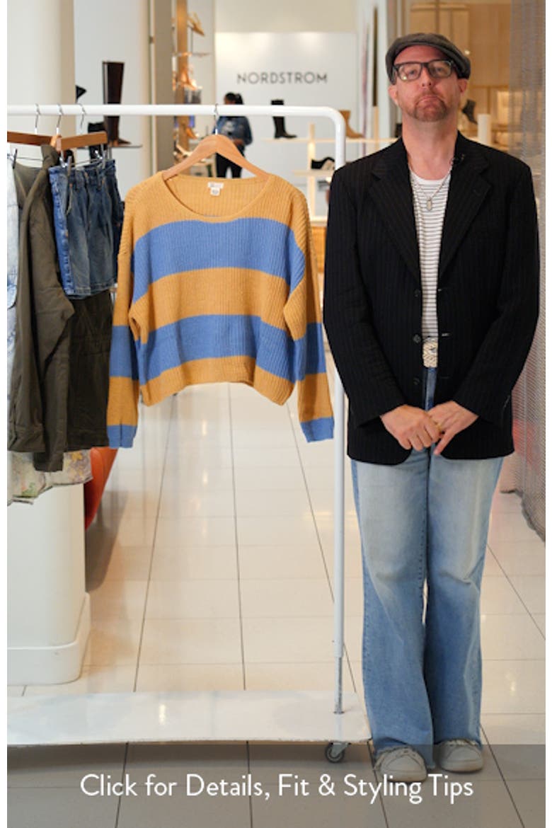 Stripe Marled Crop Sweater video