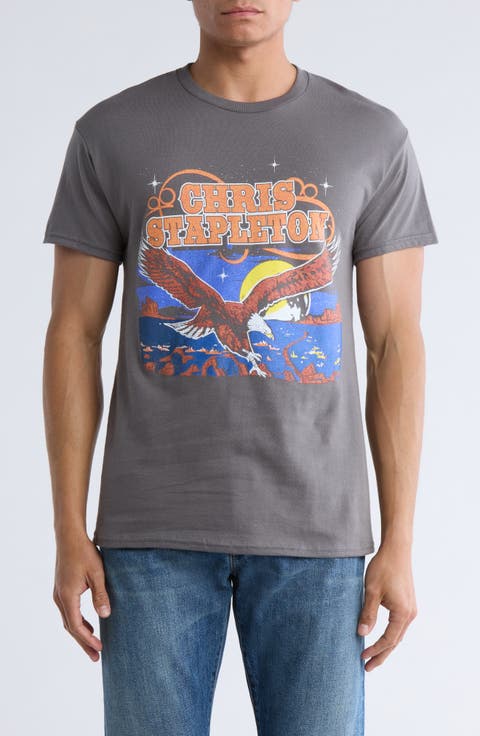 Chris Stapleton Eagle Logo Cotton Graphic T-Shirt