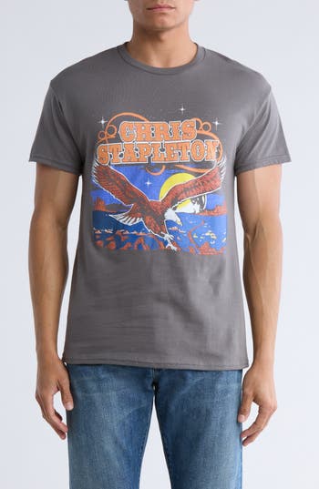 Merch Traffic Chris Stapleton Eagle Logo Cotton Graphic T-shirt