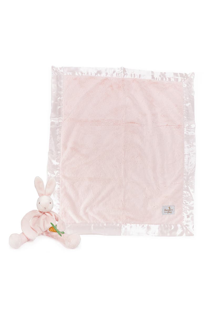 Bunnies by the Bay Blanket & Bunny Silly Buddy Pacifier Holder Set, Alternate, color,