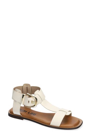 Bibi Lou Ankle Strap Sandal In White