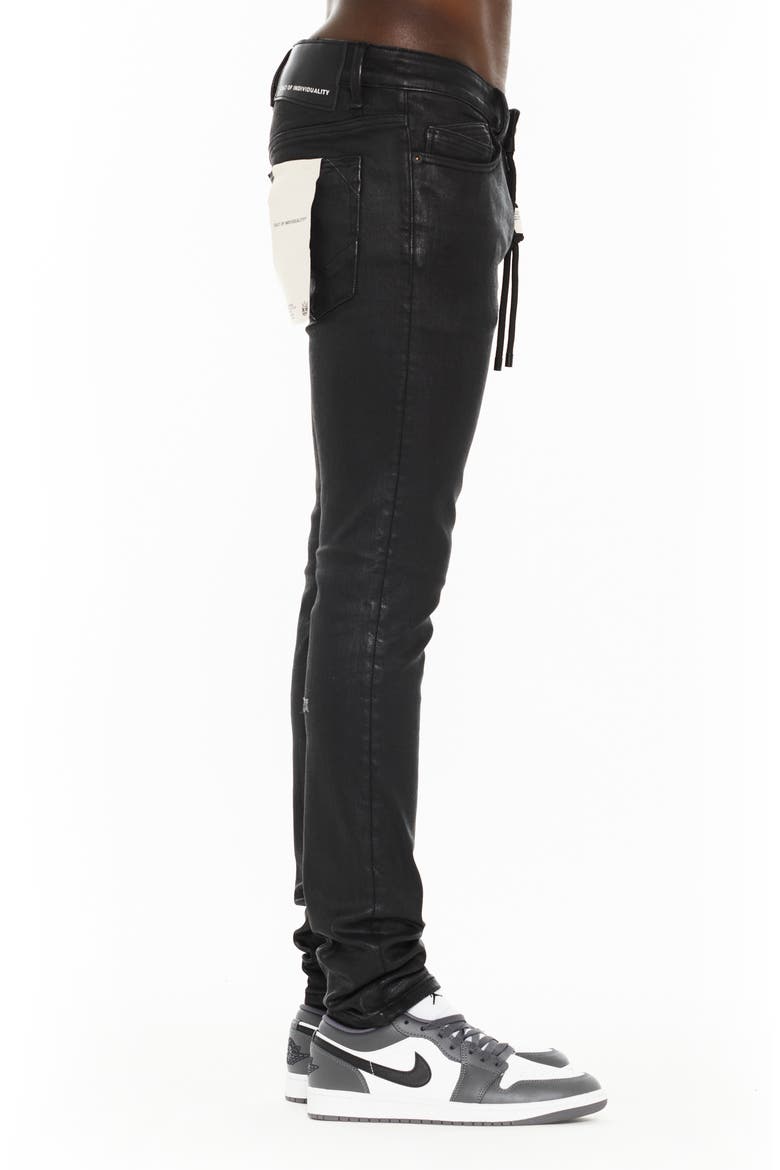 Punk 601 Coated Super Skinny Jeans, Alternate, color, BLACK COATED