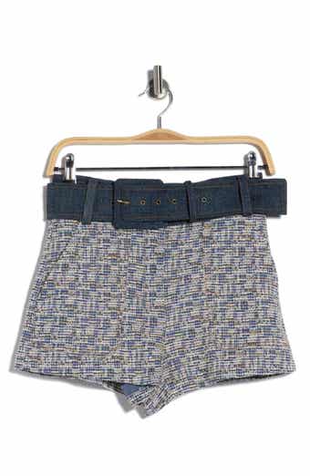Ramy Brook Kasey Denim & Tweed Minishorts