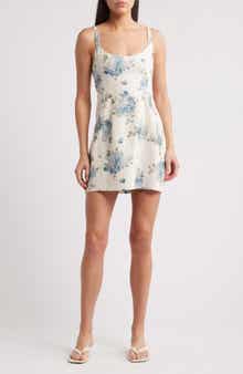Faithfull the Brand Sanne Floral Linen Minidress