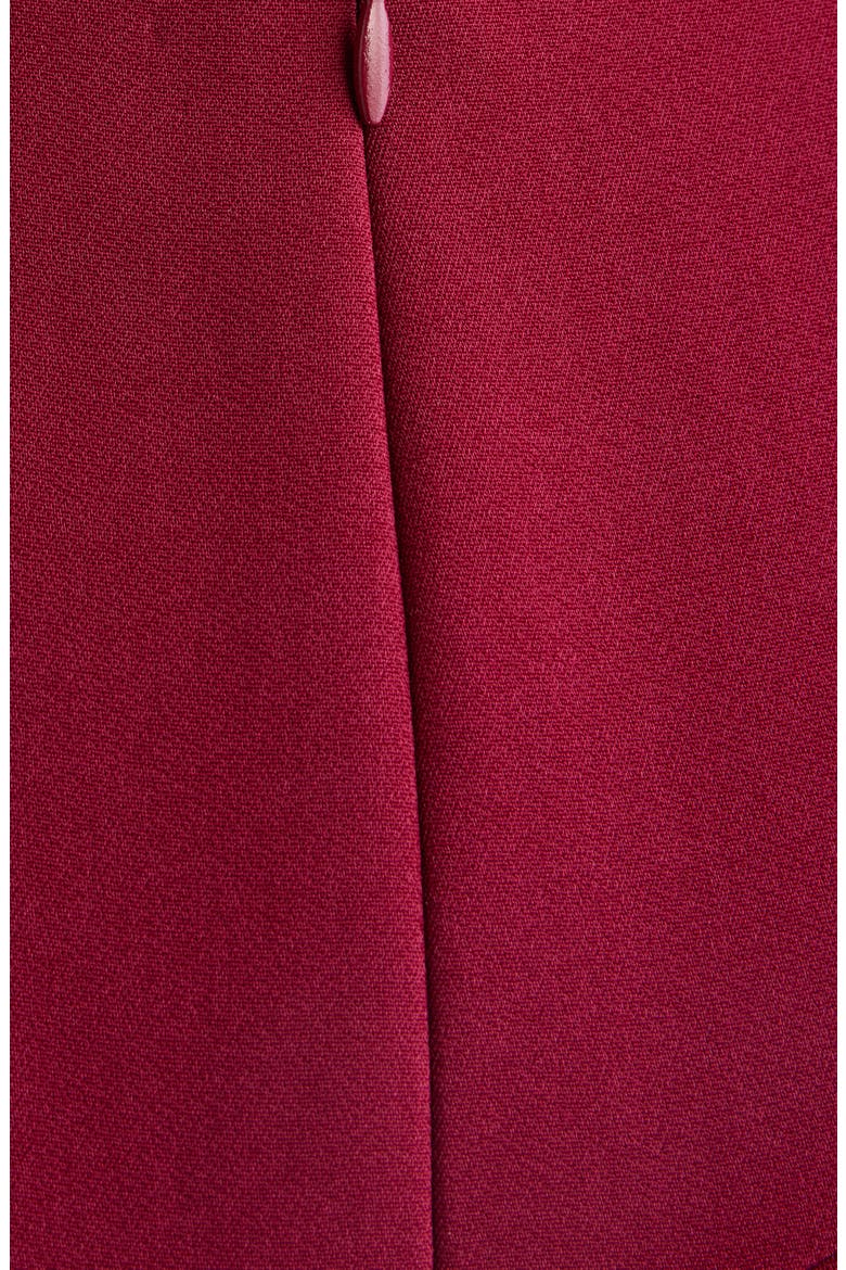 Waterfall Stretch Crepe Cady Gown, Alternate, color, RED CHERRY