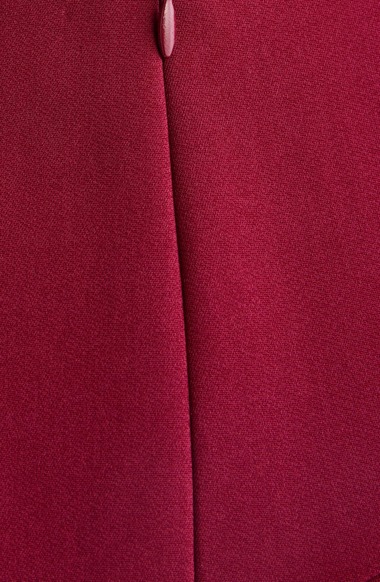 Givenchy Waterfall Stretch Crepe Cady Gown, Alternate, color, Red Cherry