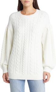 Treasure & Bond Cable Stitch Sweater