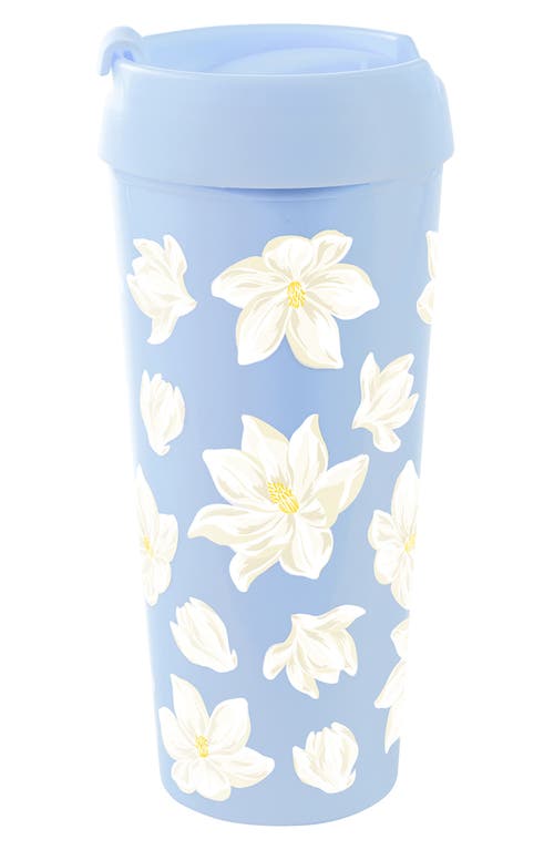 Draper James Magnolia Thermal Mug In Blue
