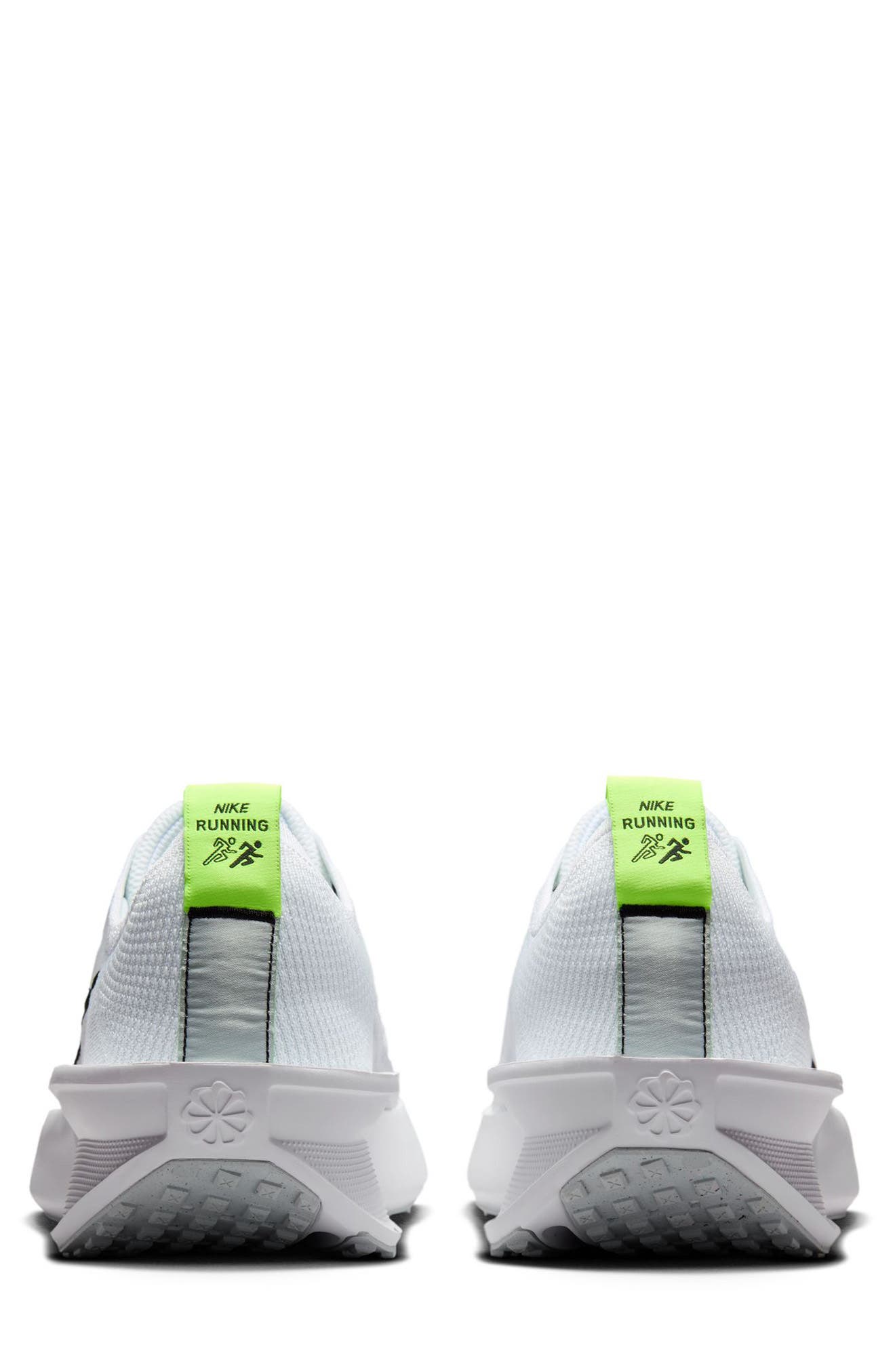 Nike Interact Run Running Sneaker, Alternate, color, White/ Black/ Volt/ Platinum