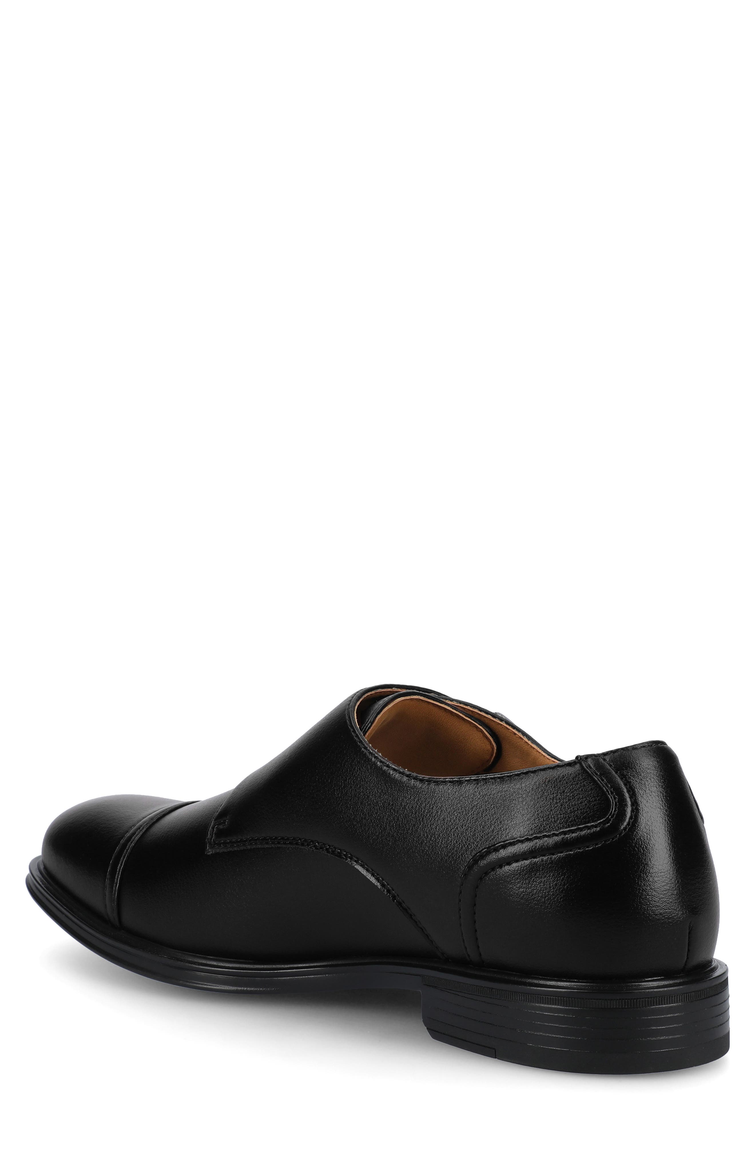 VANCE CO Dillon Double Monk Shoe, Alternate, color, Black