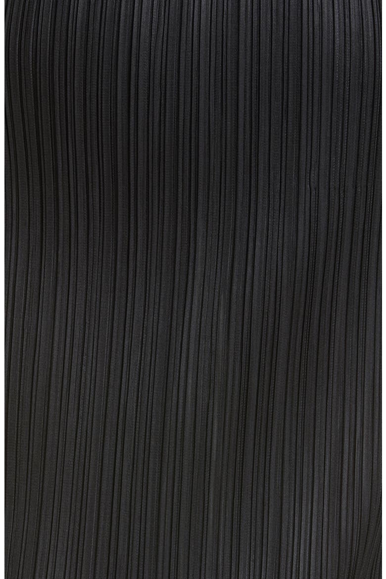 Basics Pleated Midi Skirt, Alternate, color, BLACK
