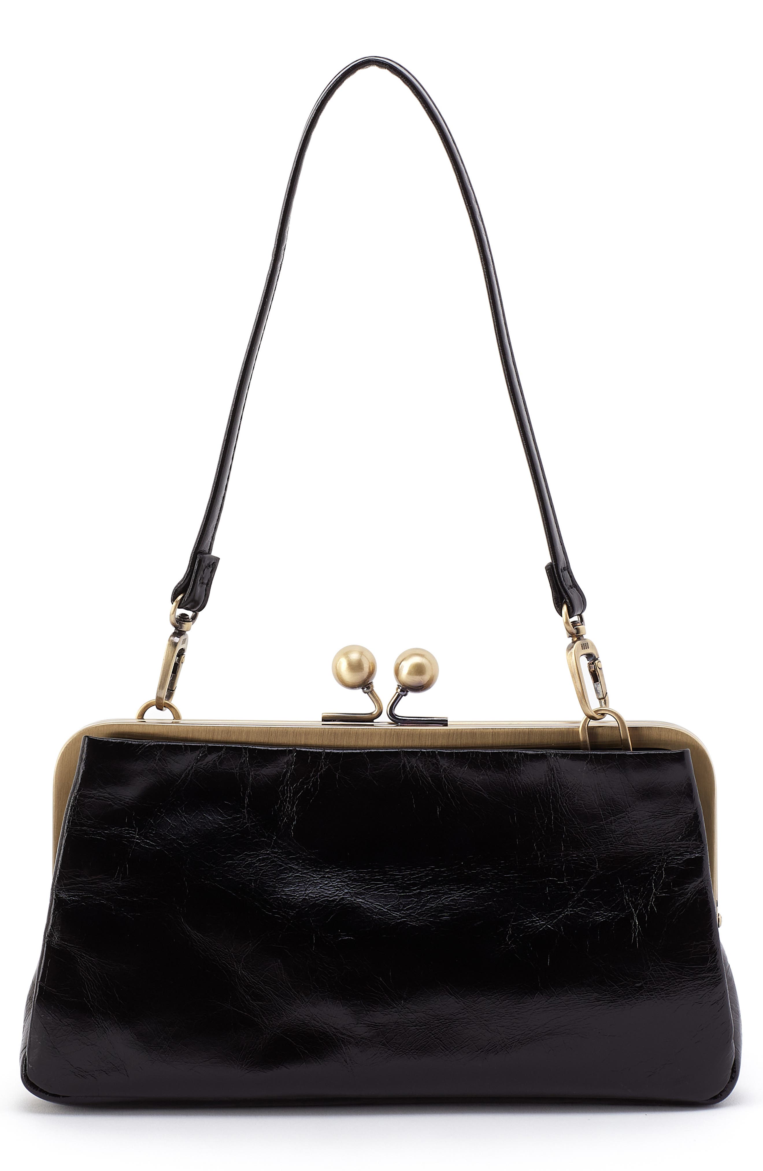 HOBO Lauren Leather Frame Clutch, Alternate, color, 