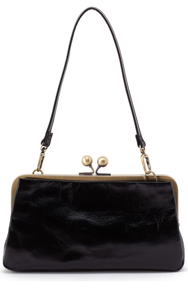 HOBO Lauren Leather Frame Clutch, Alternate, color,