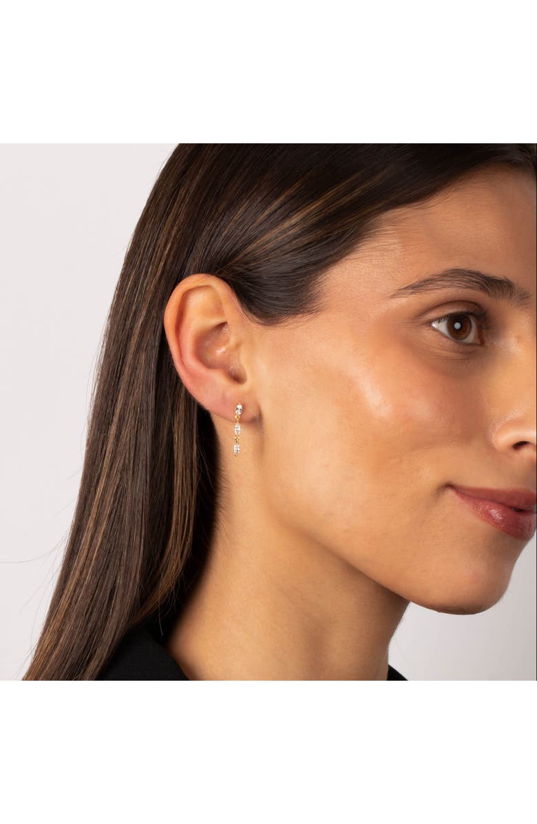 BY ADINA EDEN CZ Triple Marquise Drop Stud Earring, Alternate, color, 