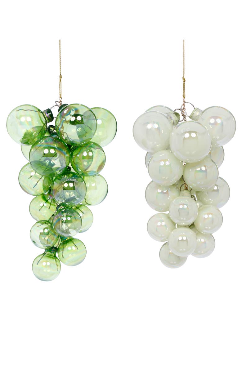Mark Roberts Pearl Grape Cluster Ornament, Set of 6, Main, color, Light Green