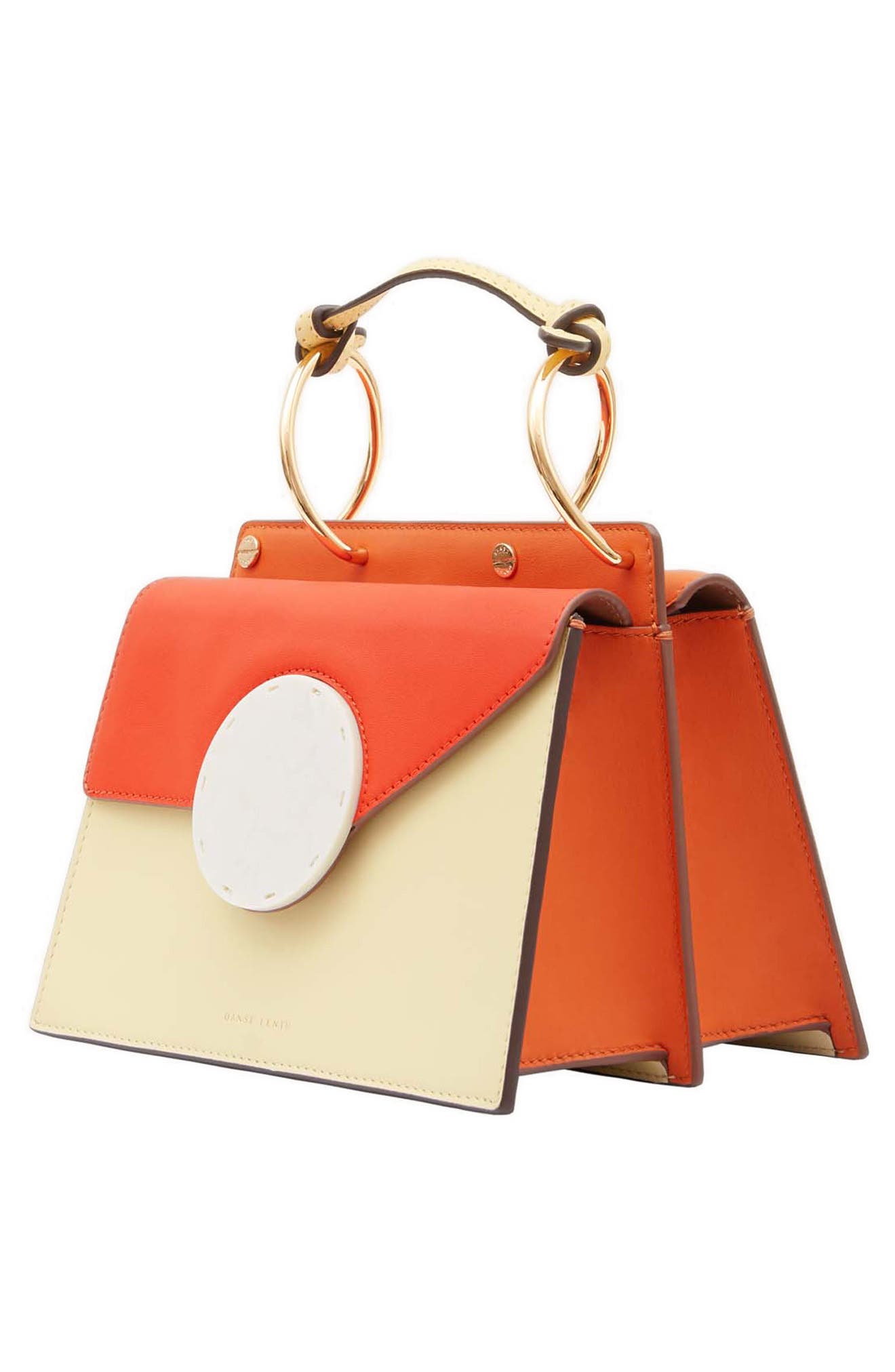 Phoebe Bis Acetate Closure Crossbody Bag, Alternate, color, SAWDUST/ TOMATO