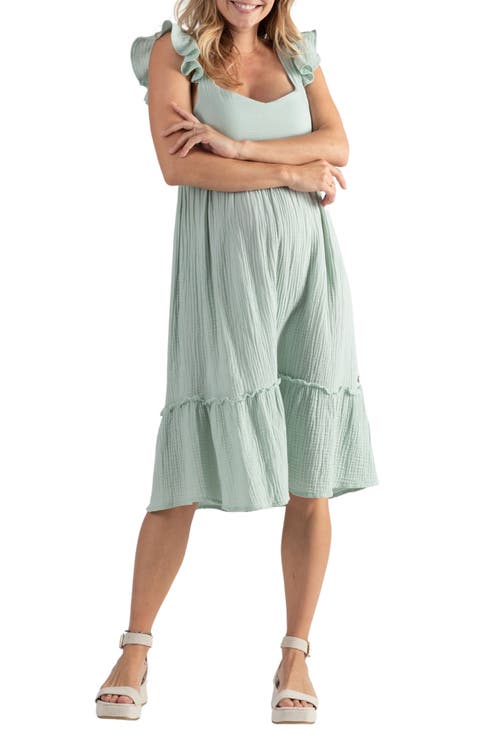 HARPER Ruffle Top Swing Sun Dress - Metallic | CLC by Corey