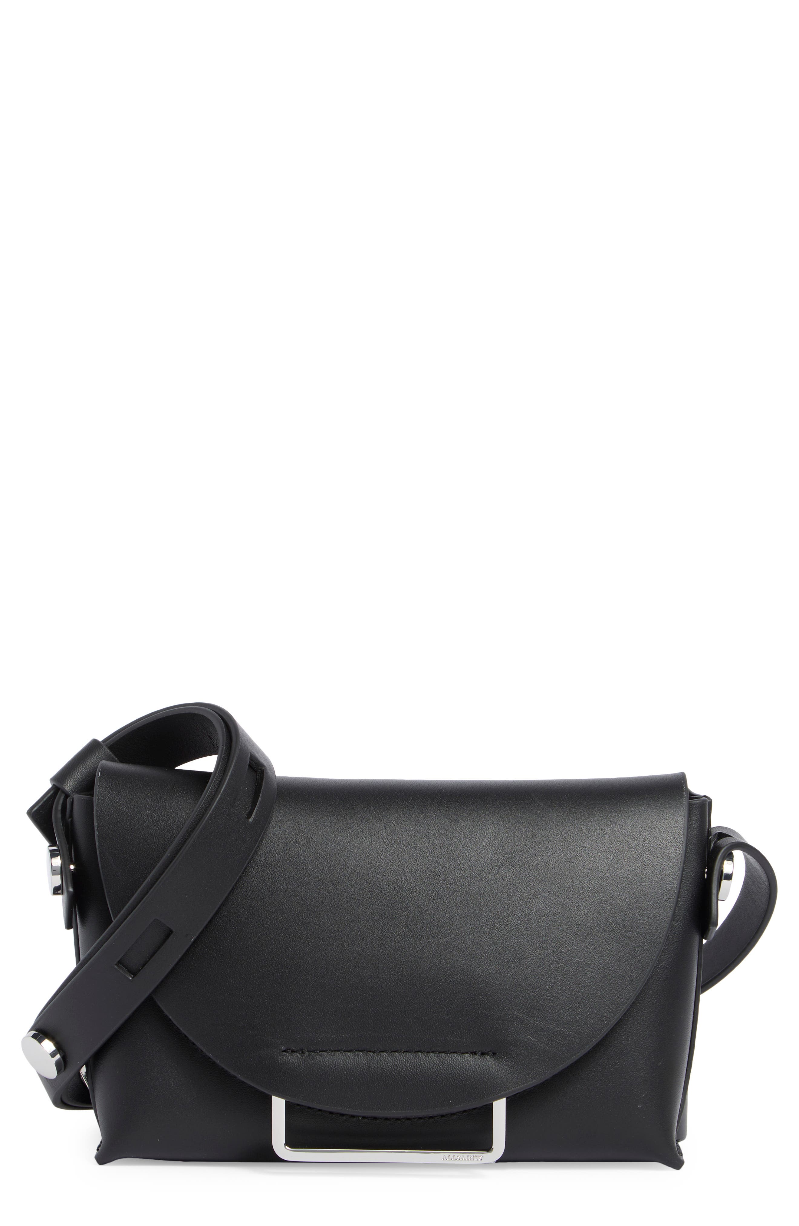 AllSaints Francine Crossbody Bag, Main, color, Black