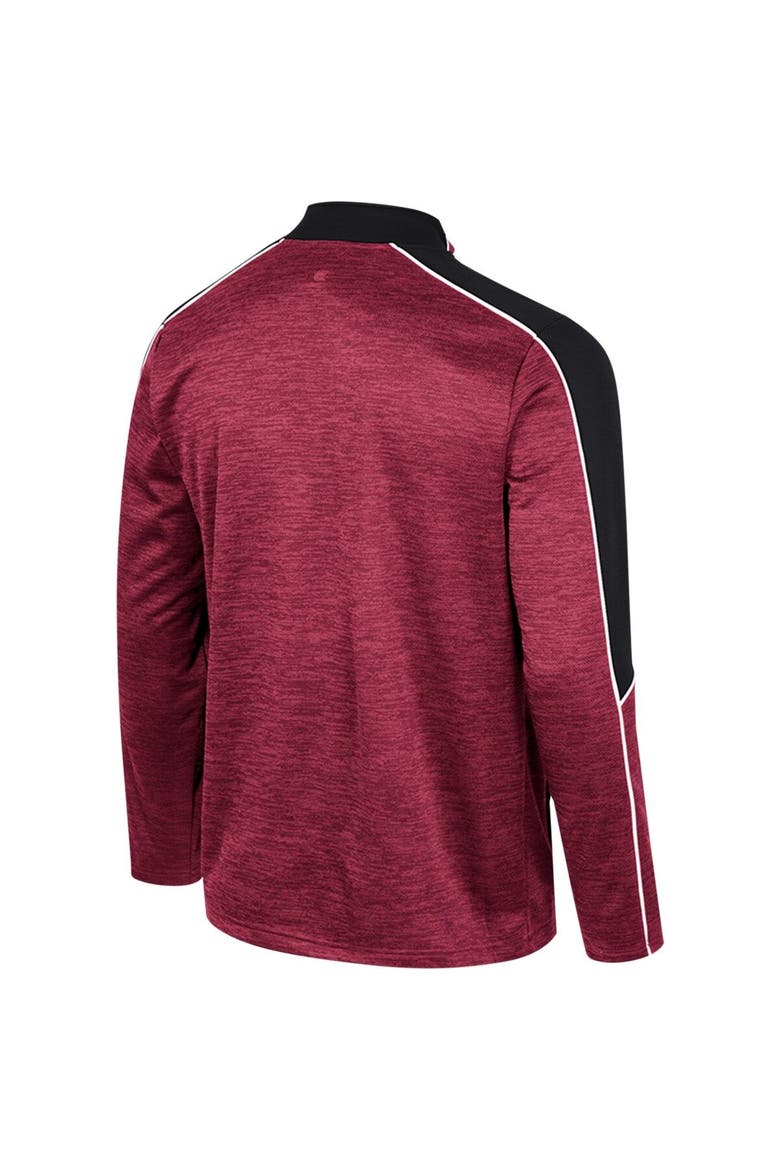 Men's Colosseum Garnet Florida State Seminoles Marled Half-Zip Jacket, Alternate, color, Garnet