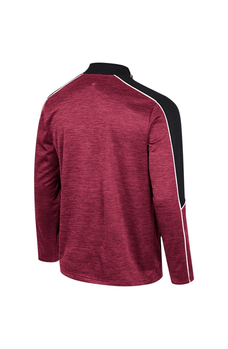 COLOSSEUM Men's Colosseum Garnet Florida State Seminoles Marled Half-Zip Jacket, Alternate, color, 