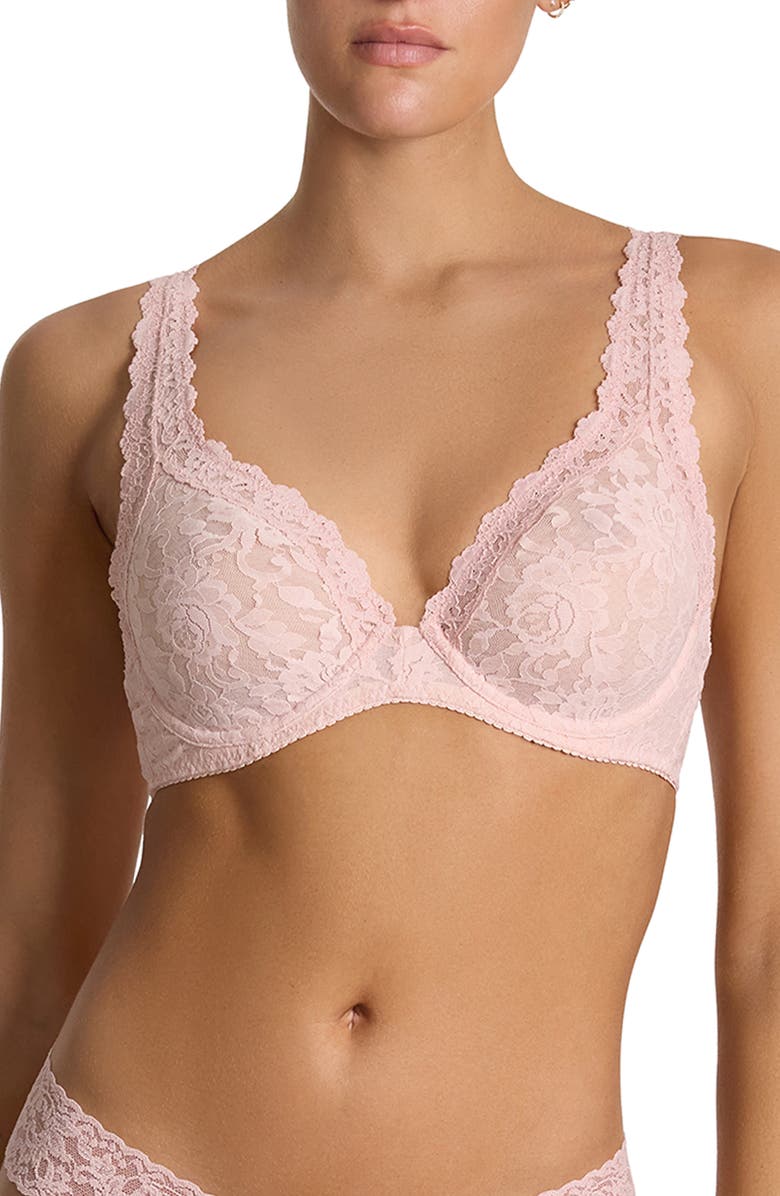 Hanky Panky Apex Signature Lace Underwire Bra, Main, color, Blushing Rose