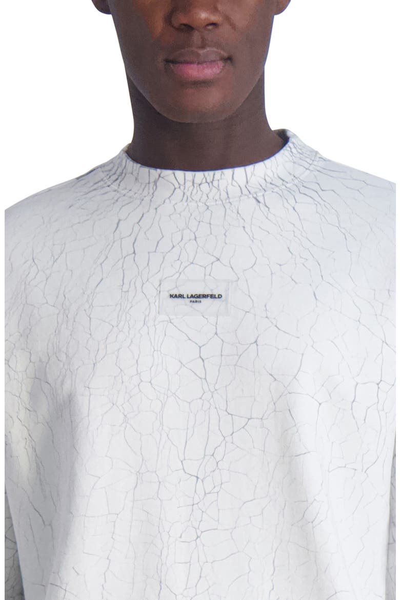 Mr B Print Terry Sweatshirt, Alternate, color, OFF WHITE