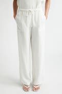 TOTEME Woven Stripe Drawstring Trousers