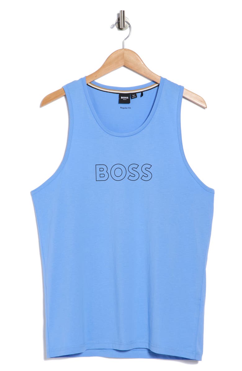 BOSS Beach Logo Tank Top, Main, color, 
