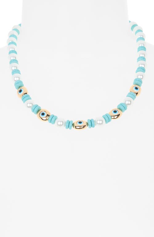 Baublebar Lindsey Evil Eye Beaded Necklace In Blue