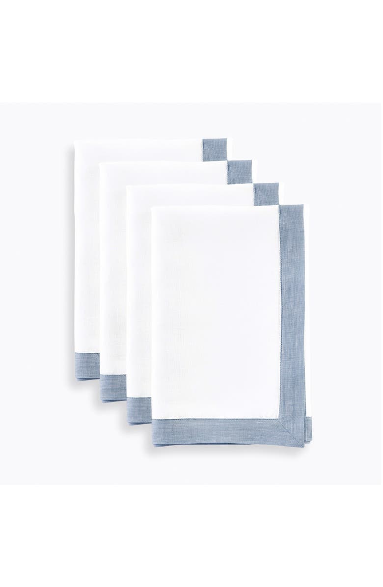 Solino Home Linen Dinner Napkins - Classic, 20" x 20", Main, color, 