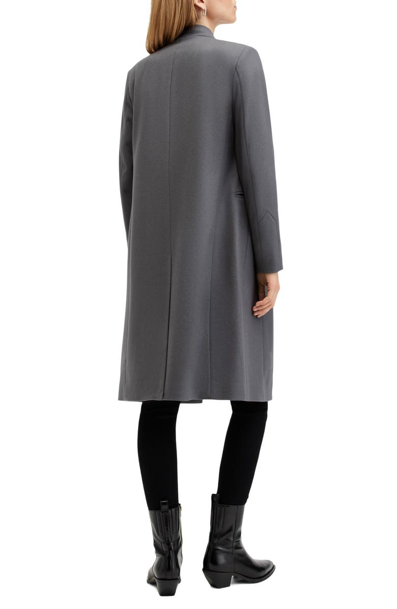 AllSaints Sidney Wool Blend Coat, Alternate, color, Eiffel Grey