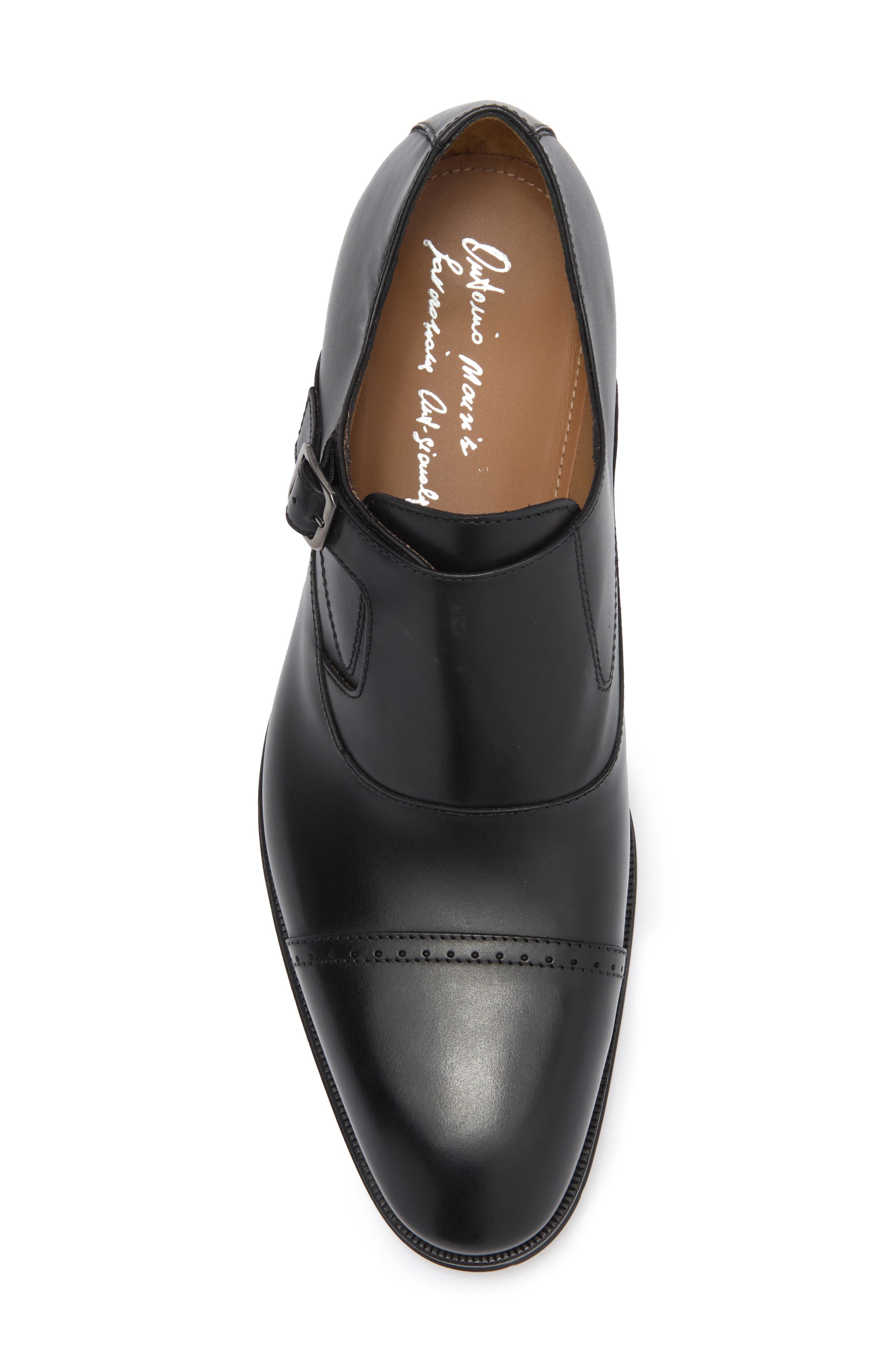 ANTONIO MAURIZI Cap Toe Monk Strap Shoe, Alternate, color, 