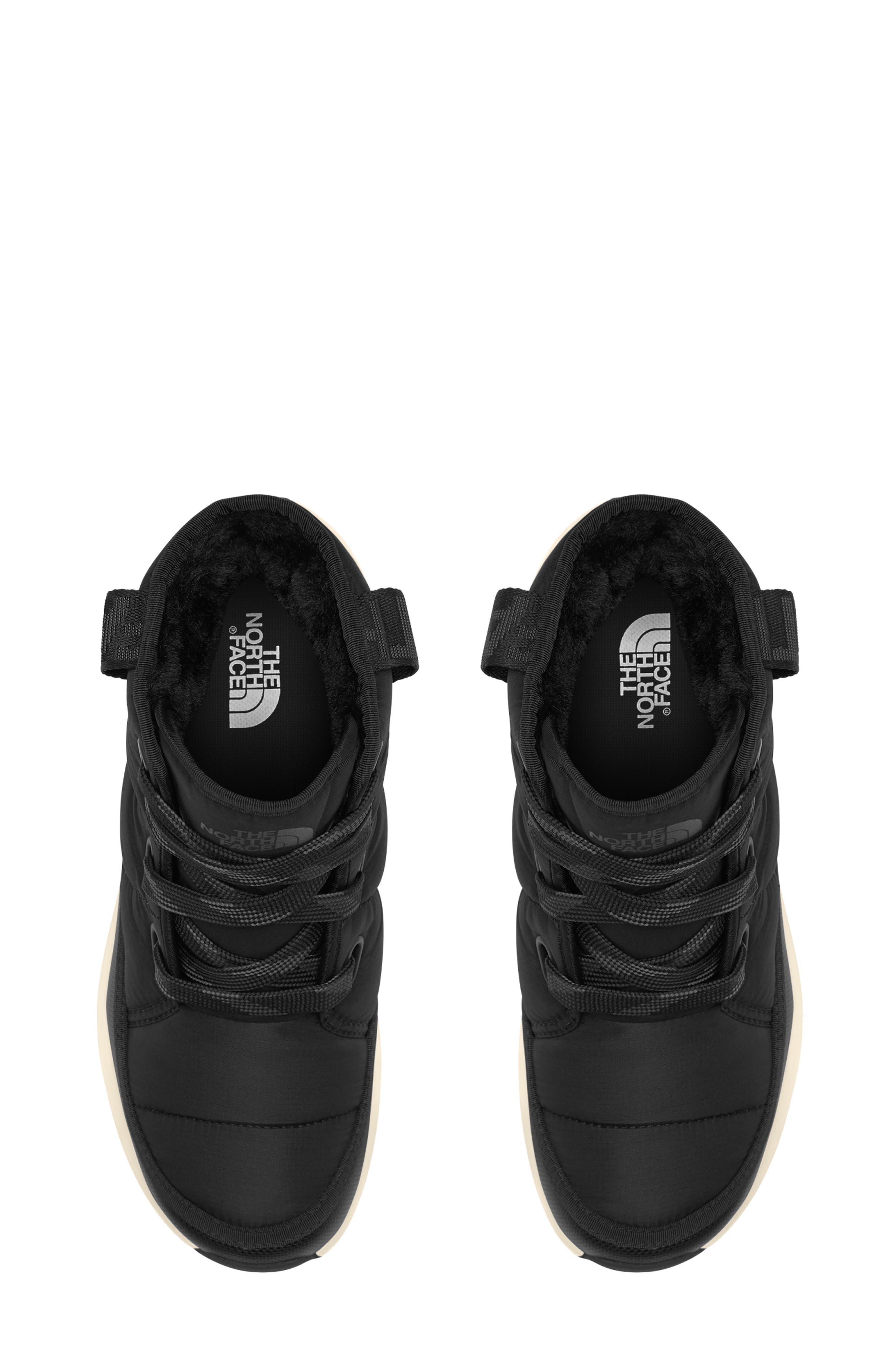 The North Face ThermoBall<sup>™</sup> Luxe Faux Fur Lined Waterproof Boots, Alternate, color, Tnf Black/Asphalt Grey