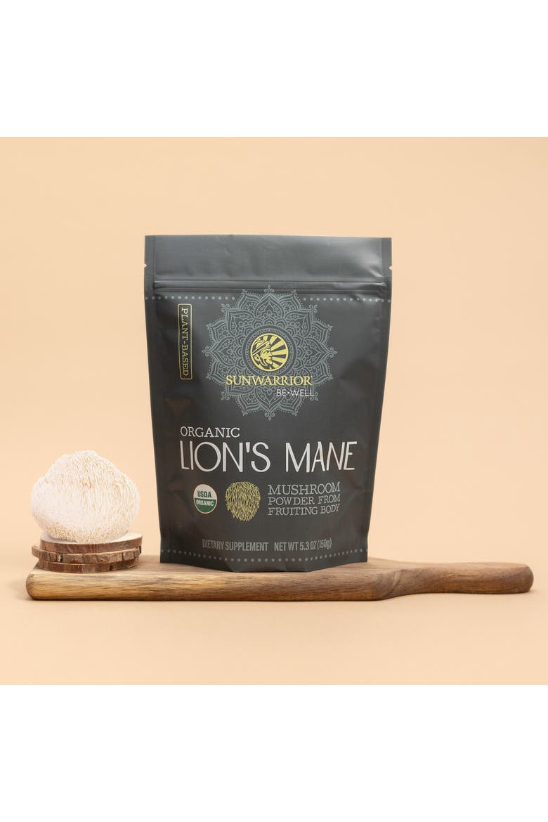 Organic Be Well Lion's Mane Mushroom Powder, 150gm, Alternate, color, No Color