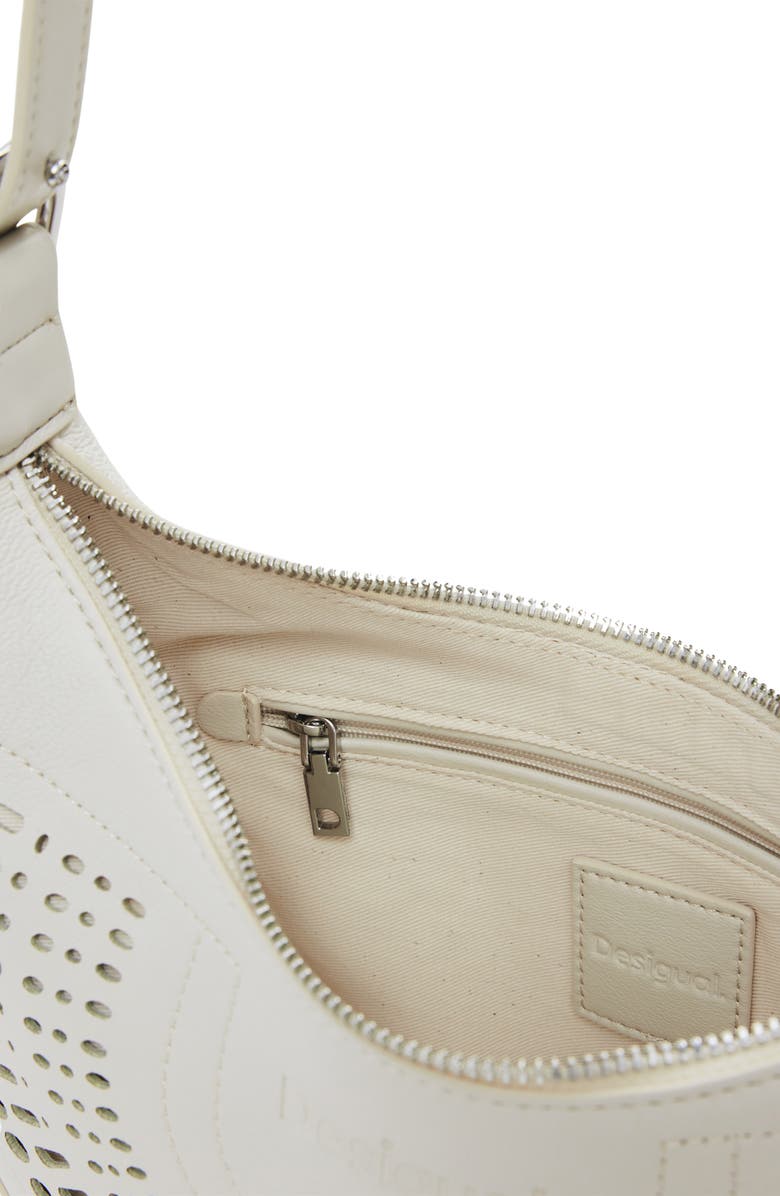 Desigual Faux Leather Shoulder Bag, Alternate, color, Light Beige